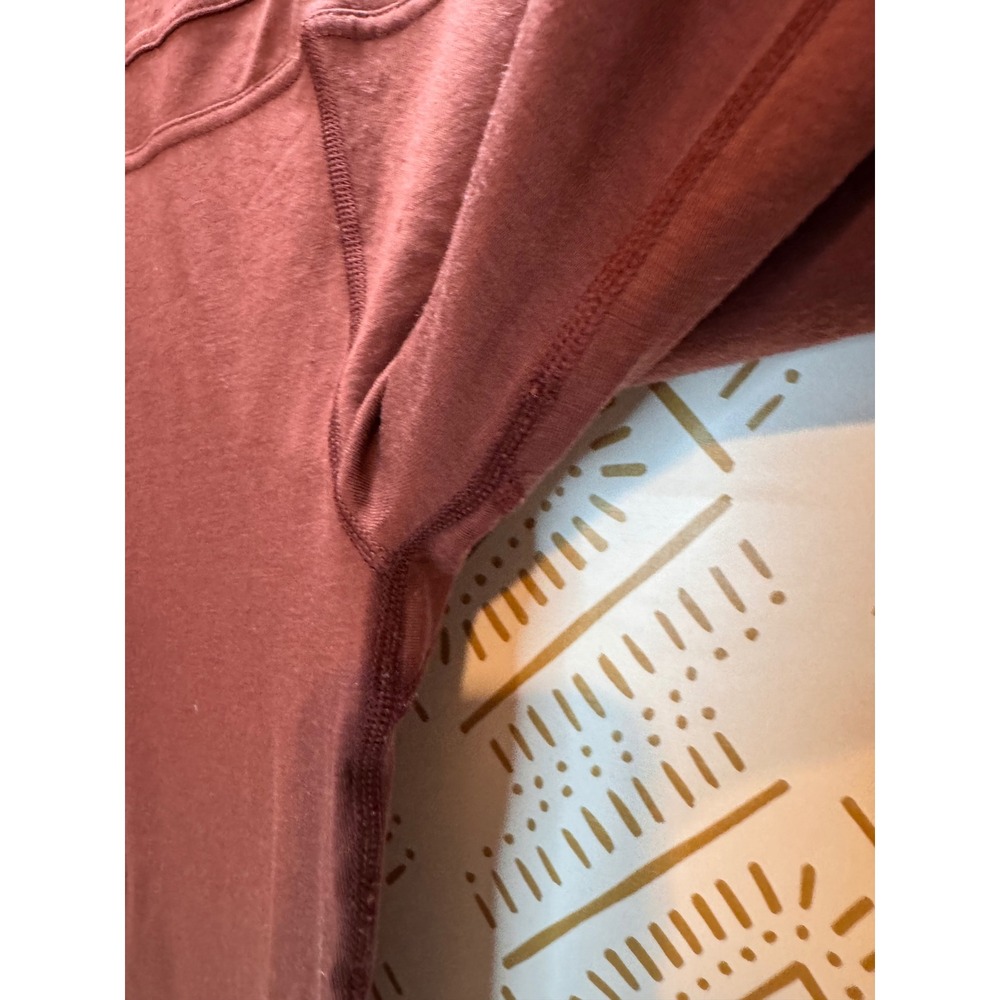 Woolly Leggings Women XXL Maroon Everyday Flex Merino Wool High Rise Activewear - Picture 5 of 13